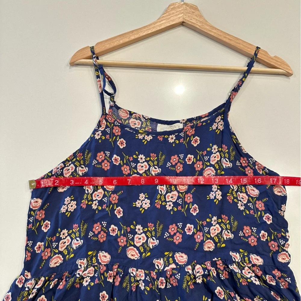 Natural Life Zoe Wide Leg Floral Boho Jumpsuit Size Large - Picture 8 of 10